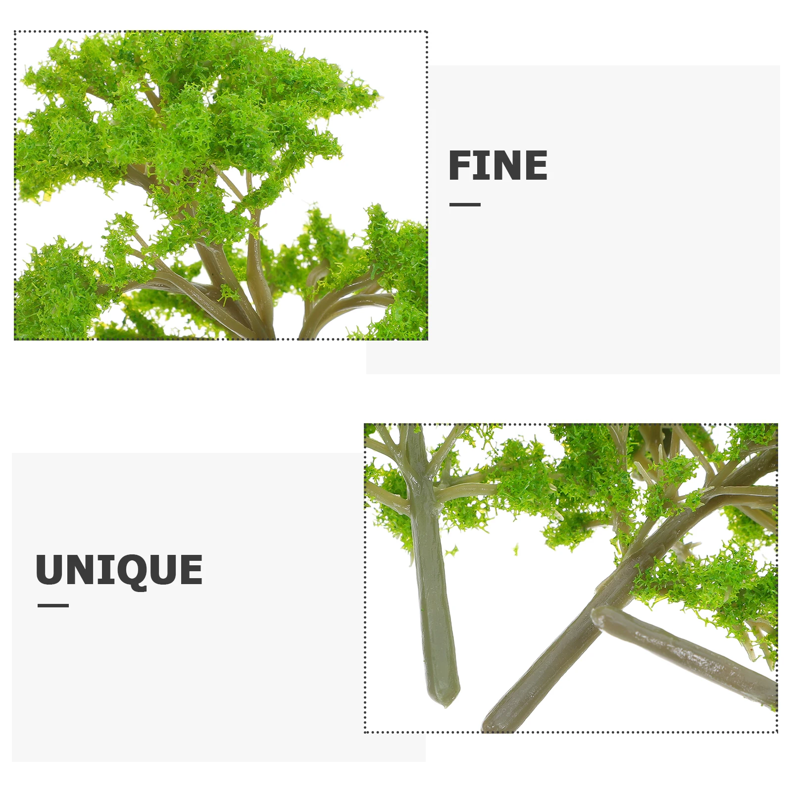 20 pièces Mini arbres de table de sable, décorations de paysage miniature artificielles pour projets d'artisanat DIY, décoration de bureau à domicile, éducatif pour enfants