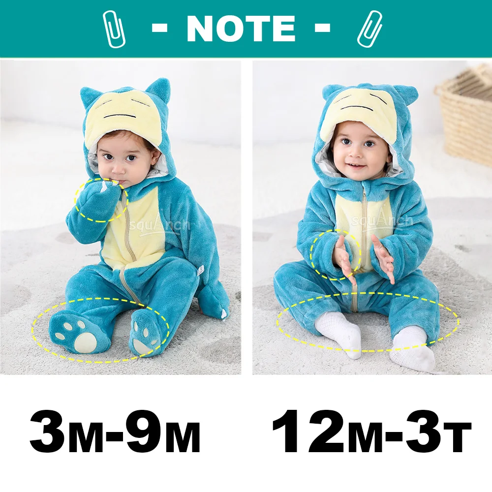 Baby Costume Boy Girl tutina Halloween Cosplay Outfit Kid Festival Party tuta Kigurumis Winter Warm Clothes