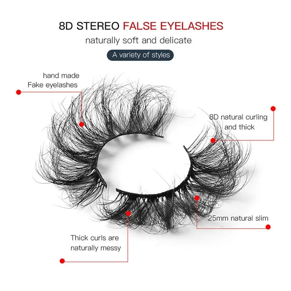 5 par/zestaw natychmiastowe wełniane przedłużanie rzęs 8D kręcone klaster dramatyczny wygląd mieszane style Curling sztuczne rzęsy delikatne grube