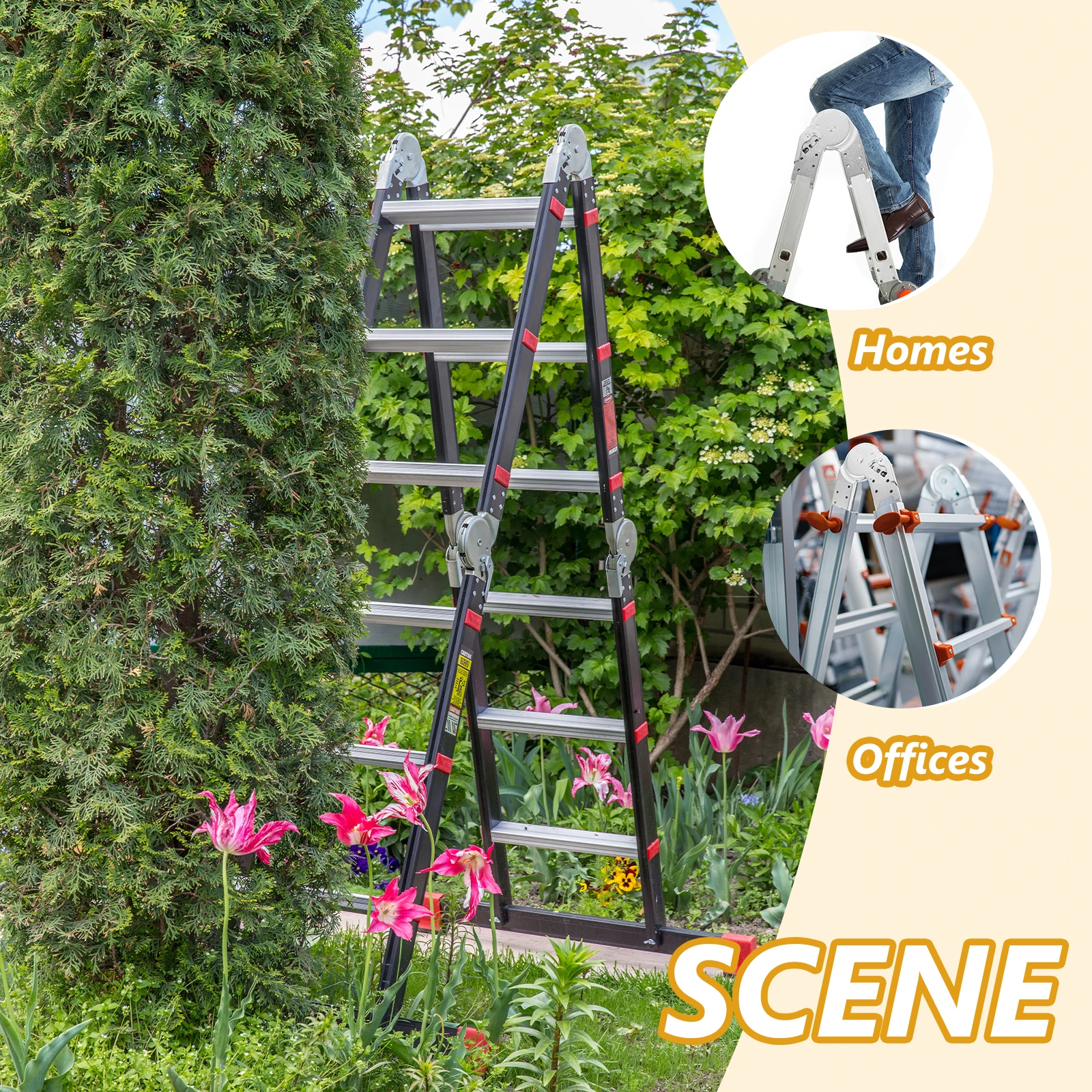 

Sturdy Hinge Replacement Part Folding Step Connector Joint Elbow Lightweight Steel Ladder Ladder Attachment