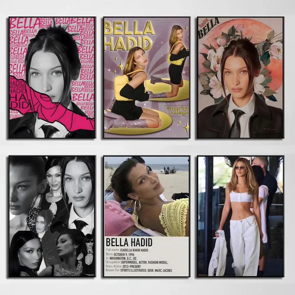 Stylish Fashion Model B-Bella Hadid Poster Wall Decor for Young Collectors, Indoor and Outdoor Decor