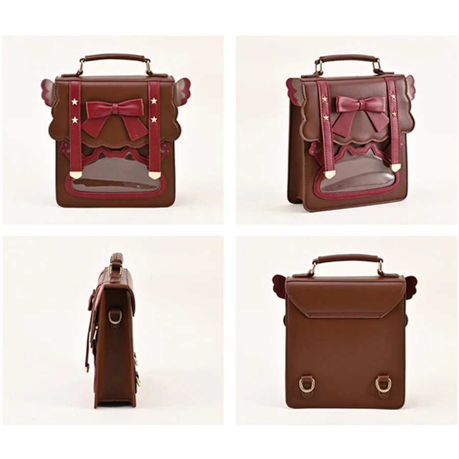 Nhật Bản Học Sinh Ngọt Nơ Ba Lô Vintage Jk Đồng Nhất Itabag Bé Gái Đeo Vai Bagpack Cos Gothic Lolita Kawaii Có Túi