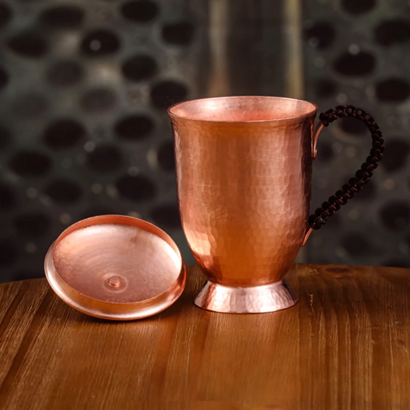Premium Quality Copper Handmade Cup Set for Water Beer Tea Jar Stylish Durable Drinkware Mug
