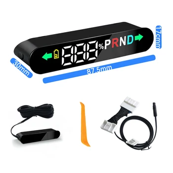 Para tesla carro hud head-up display para tesla para o modelo 3 para o modelo y inteligente hud display velocímetro eletrônico sinal engrenagem