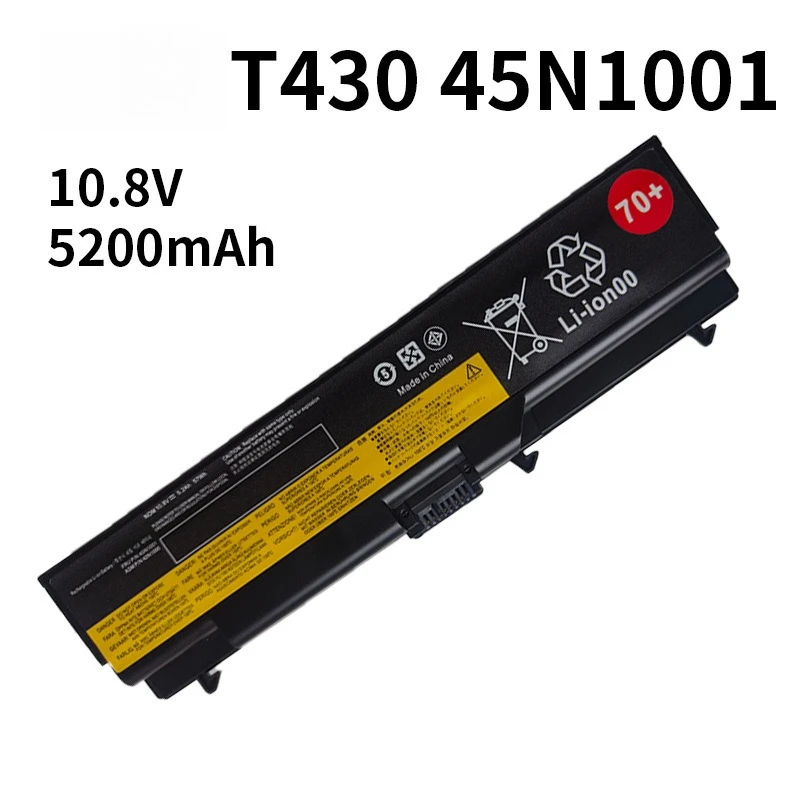 Baterai Pengganti Baru untuk Lenovo T430 - W530 |   10.8V 5200mAh |   45N1000/45N1001 |   Kinerja Tinggi & Andal