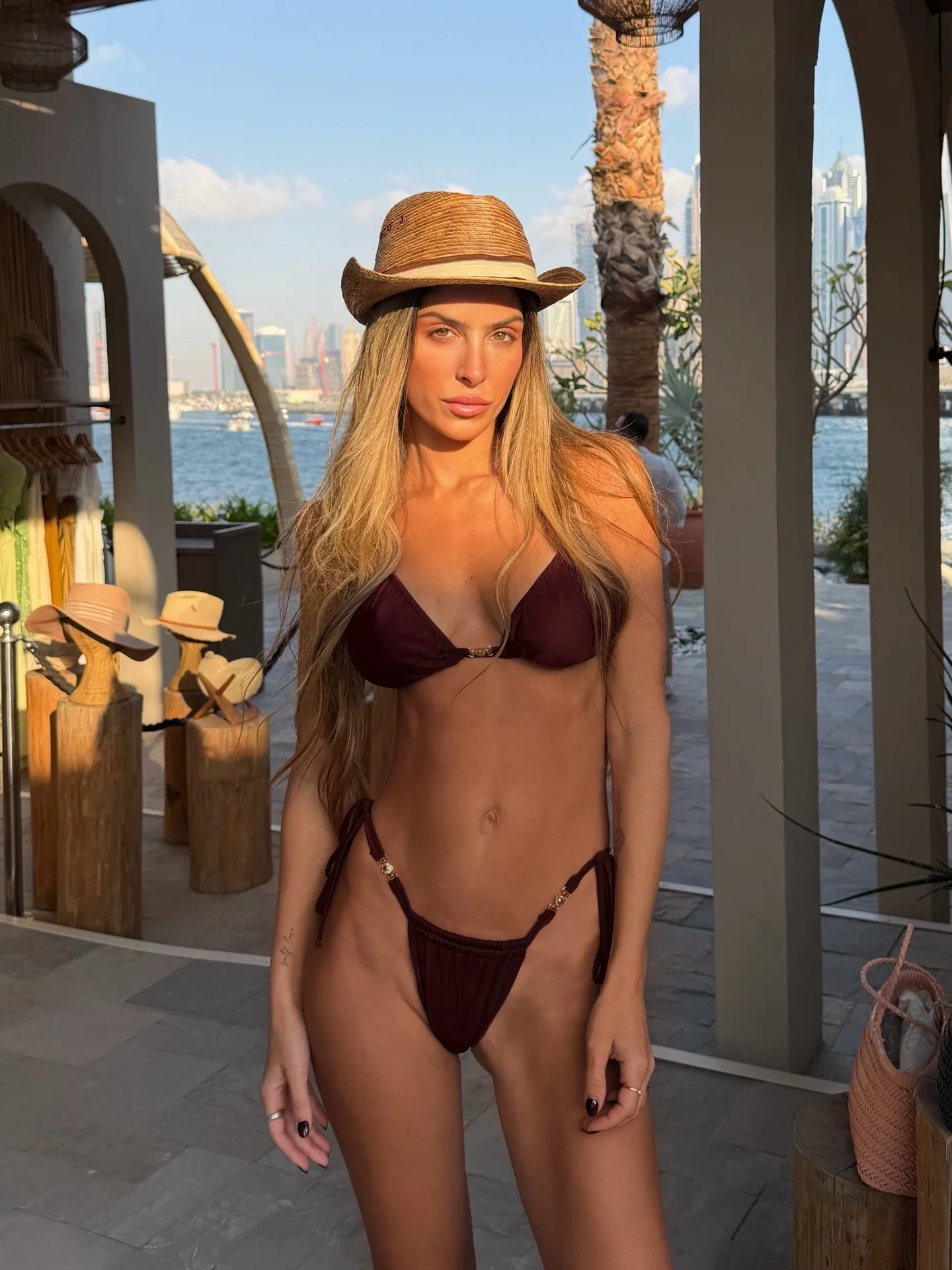 

Solid Red Bikinis With Beads Sexy Women Swimsuits Female Swimwear Bikini Set Bathingsuit Low Rise Beachwear Bandeau Biquini