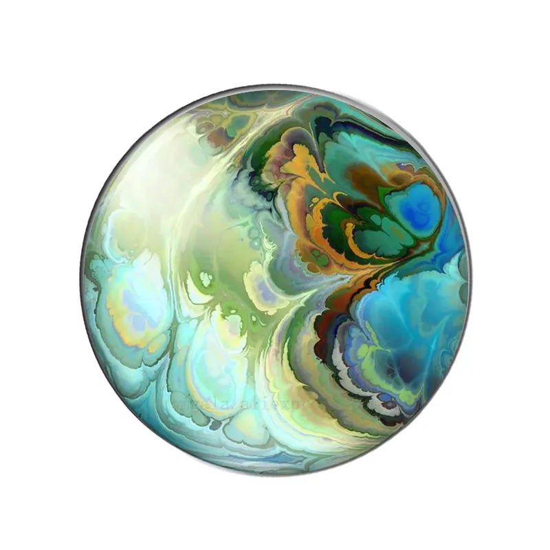 GICLEE FINE ART PRINT OF ORIGINAL FLUID ACRYLIC PAINTING 12mm/20mm/25mm Round photo glass cabochon demo flat back Making finding
