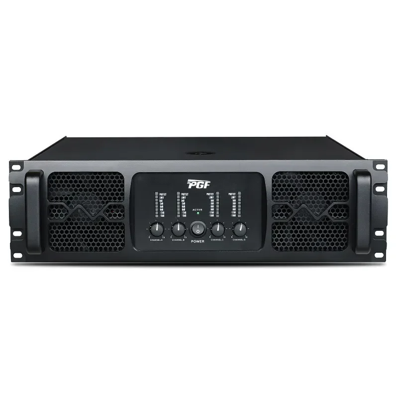 Hot Sells 3U 4*1100W 4 Channel Professional Power Amplifier Class H Audio System Stereo Sound Amplifier For Stage Performance