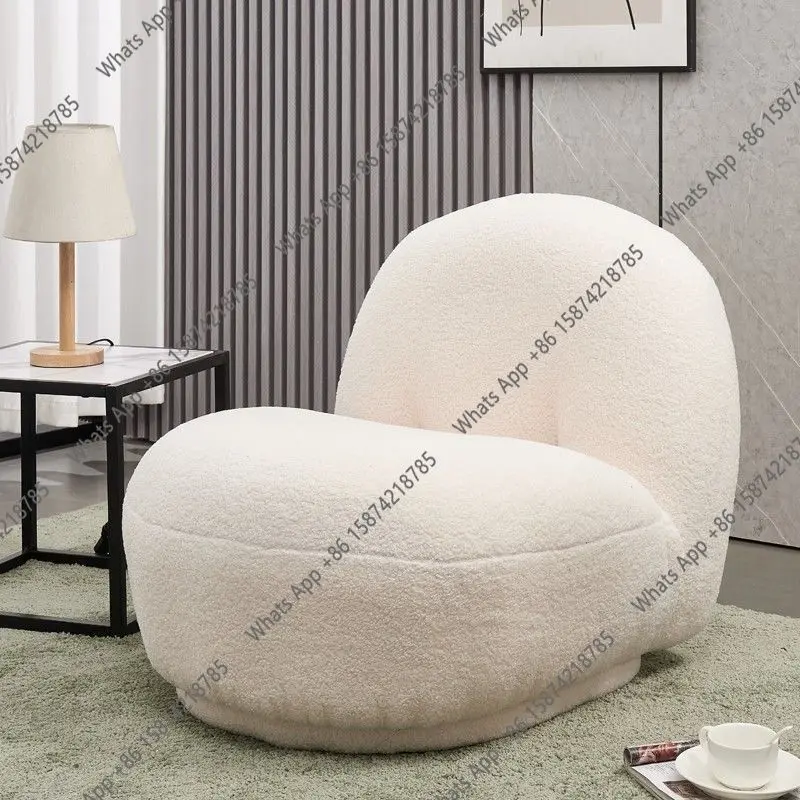 Sm Nordic Living Room Sofas 1 Person Single Sofa Rotary Comfortable Sofas Bedroom Relaxing Chaise Lounge Aesthetic Room Furnitur