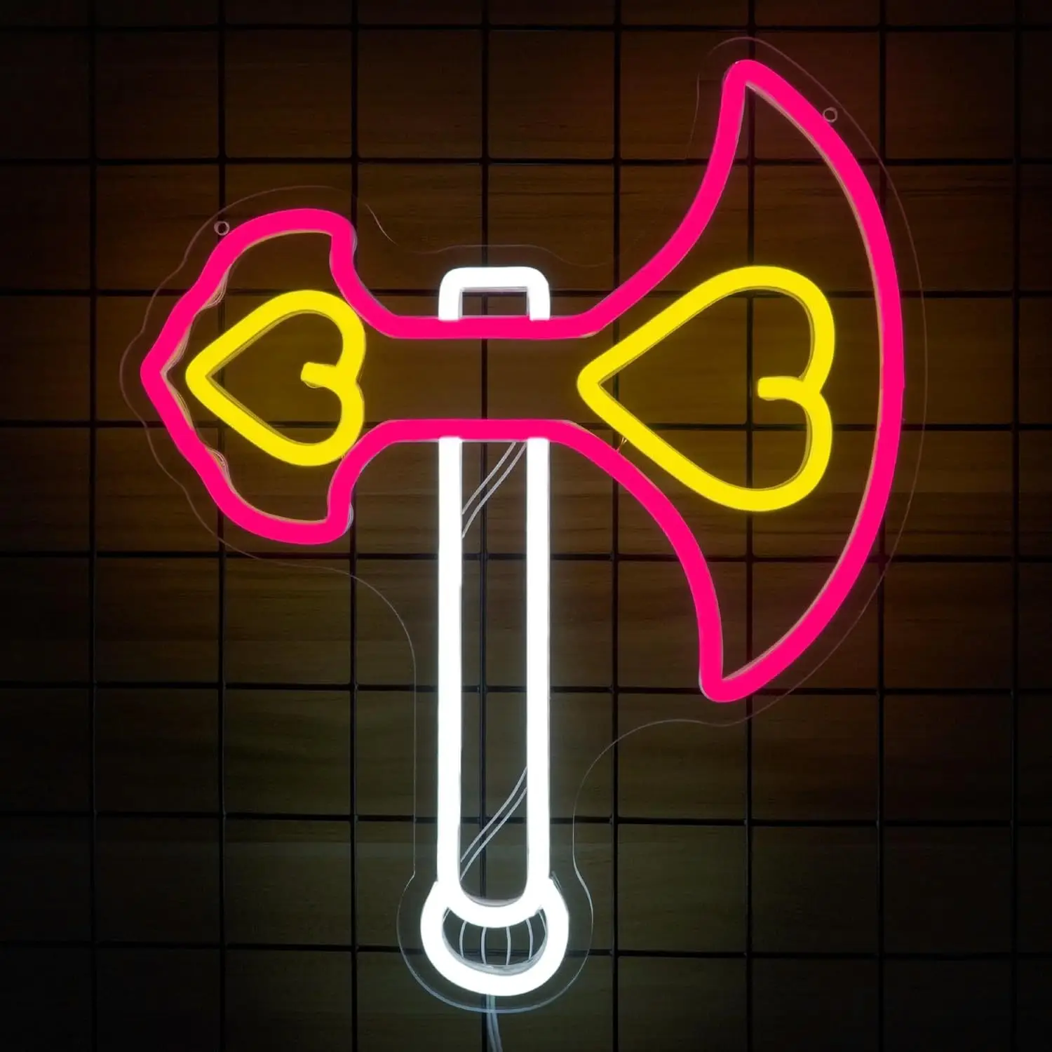

Love Battle Axe Neon Sign LED Neon Light USB Powered for Room Bedroom Game Room Man Cave Comic Exhibition Wall Decor Friend Gift