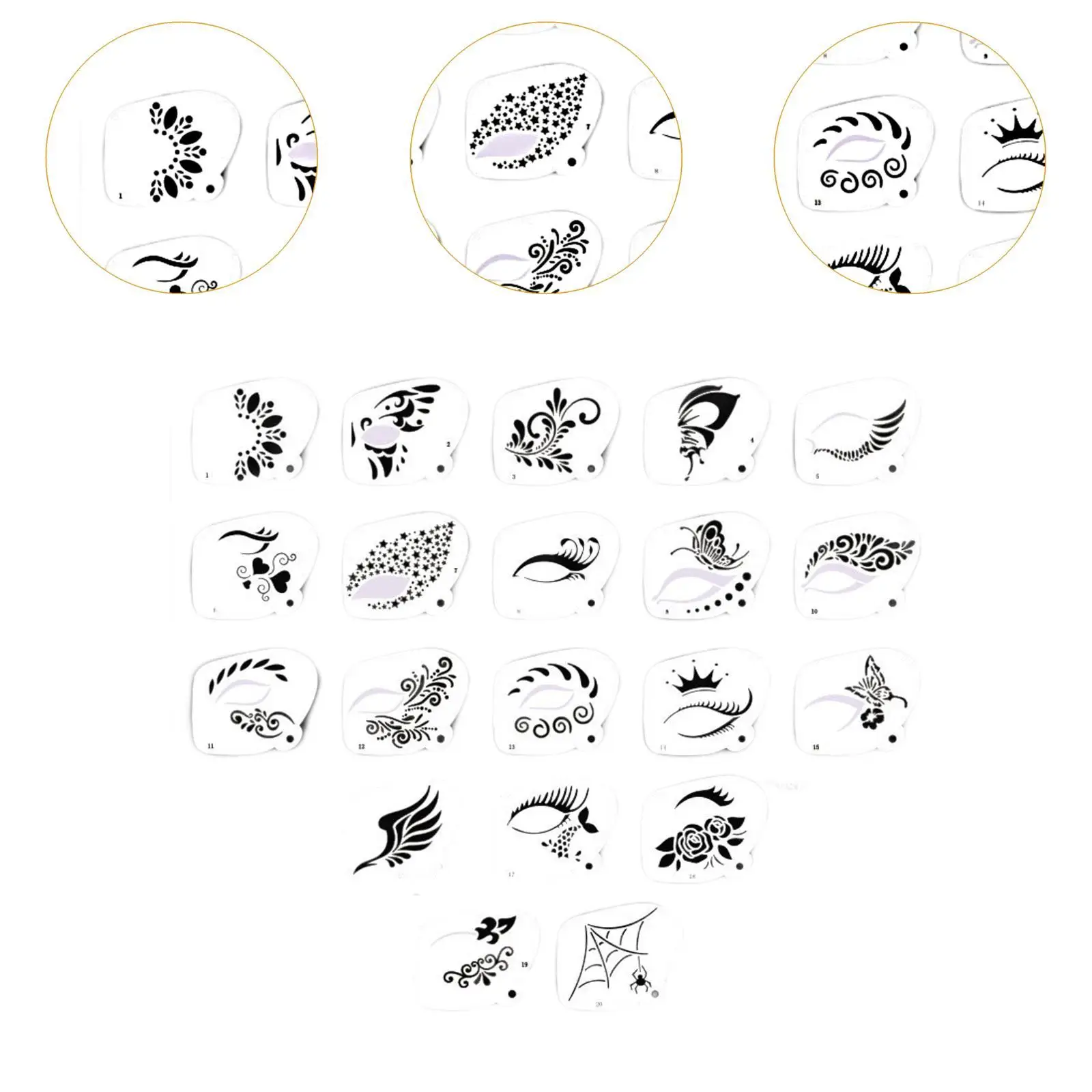 استنسل رسم الوجه كرنفال استنسل الوجه للأطفال والبنات والأولاد كرنفال