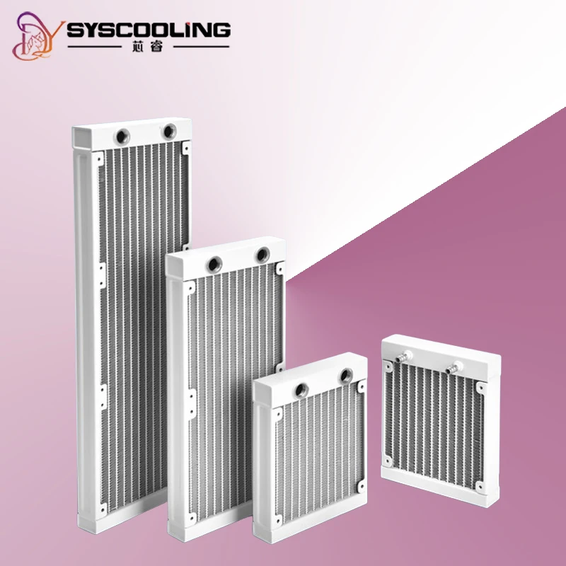 Wit Waterkoeling Radiator120 240 360 Aluminium Waterkoeling Rij Computer Water Cooling Case Diy Radiator