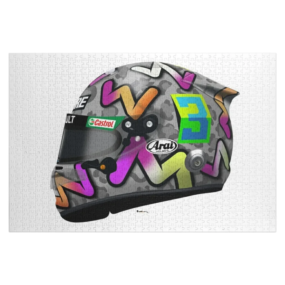 Daniel Ricciardo - 2020 casco lato sinistro Jigsaw Puzzle nuovi giocattoli per bambini 2022 Puzzle regalo fotografico personalizzato