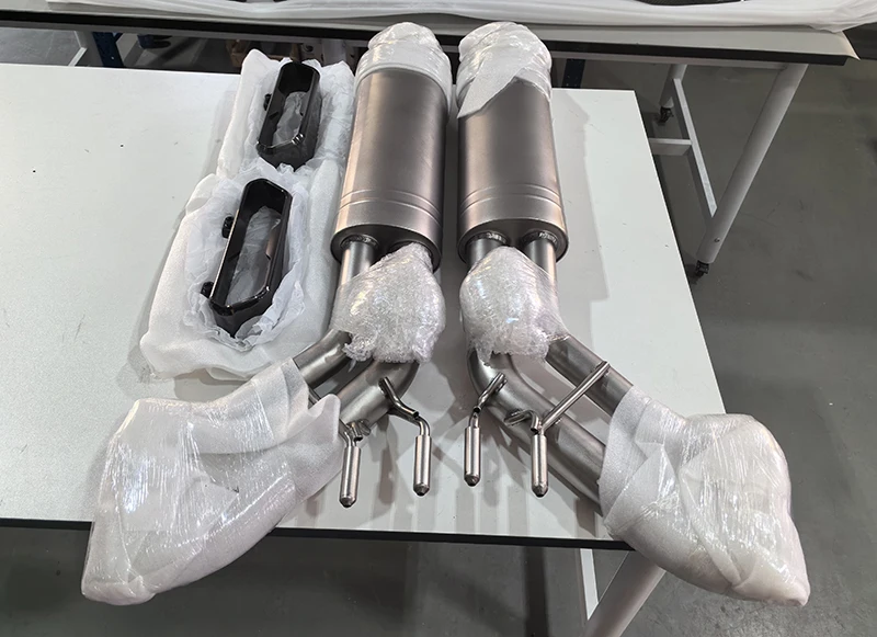 Car Exhaust System Kit Tuning For Mercedes G Class W464 G63 G500 Auto Accessories Exterior Akrap Style Stainless Steel Mufflers