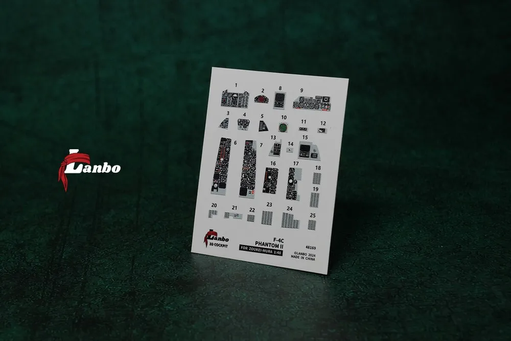 

Lanbo Model 48169 3D Printed Cockpit F-4C PHANTOM II For SWS 1:48