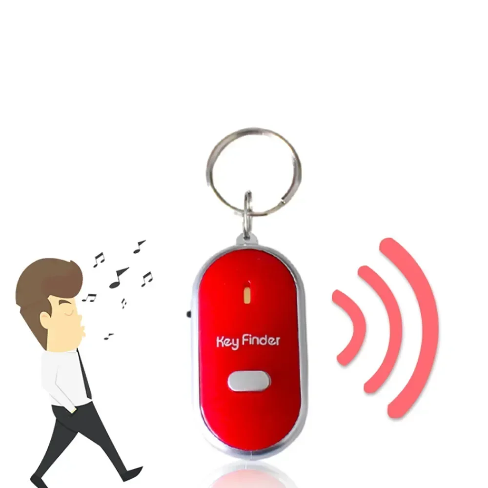 LED flashlight with remote control sound key chain loss locator beep and flash sound of looking for lost keys  whistle