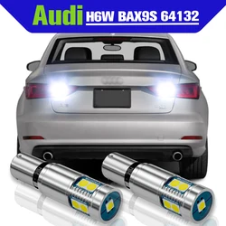 Reverse Light Accessories 2x LED H6W BAX9S 64132 Backup Lamp For Audi A3 8V 2013-2018