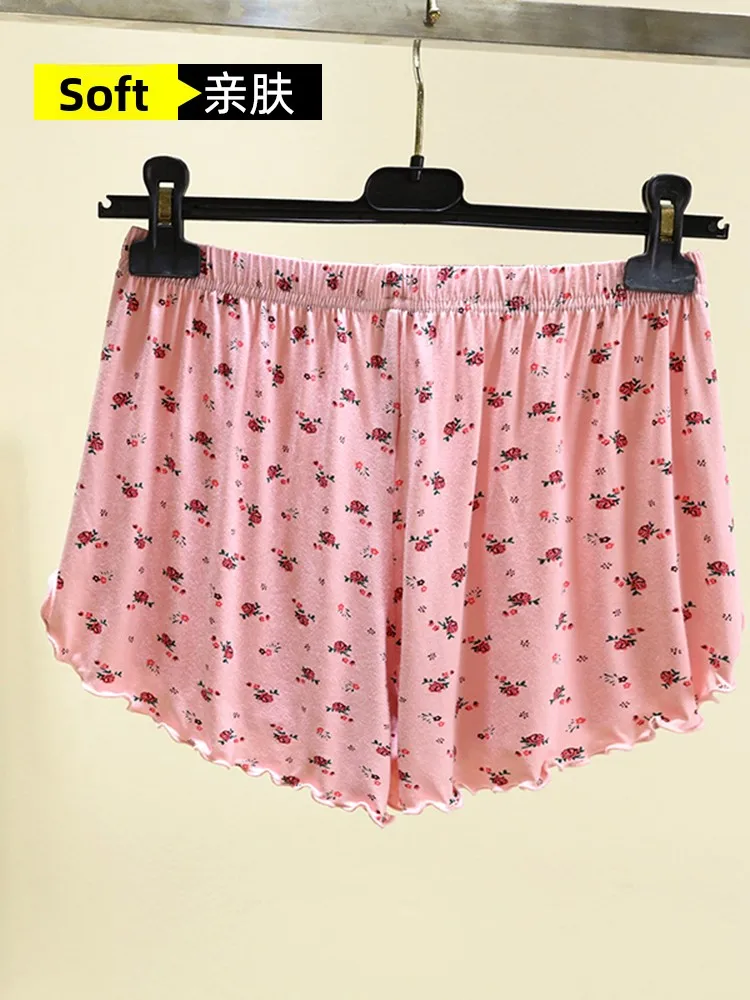 Summer Thin Five-Point Loose Modal Cotton Shorts Women's Home Pants Underwear Large Size Base Pants Cotton Air Conditioner Sl...
