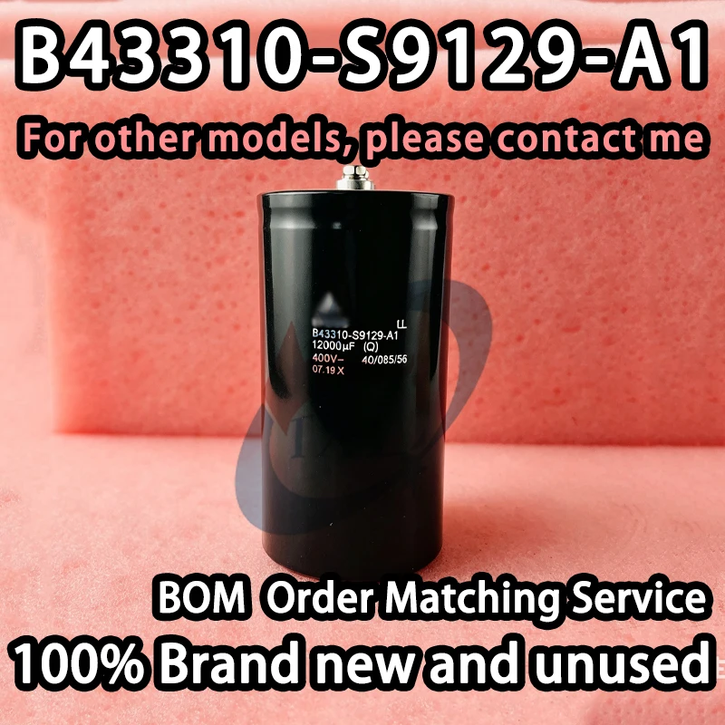 【100% Brand New】B43310-S9129-A1 400V 12000uF Screw Terminal Aluminum Electrolytic Capacitor 91X129mm