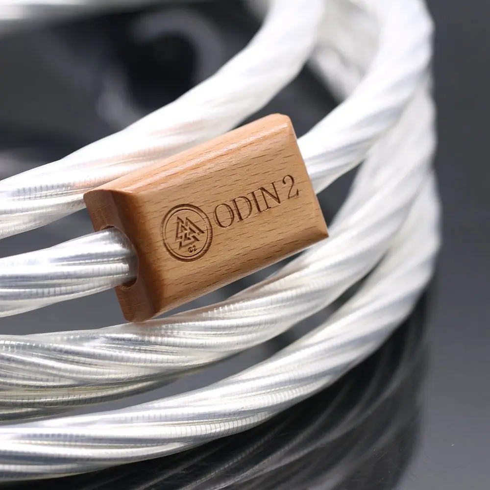 Original Nordost Odin2 7N silver-plated flagship power cable 7 15AWG solid core conductors with Furutech carbon fiber NCF plug