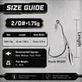1.75g Lead 2-0 Hook