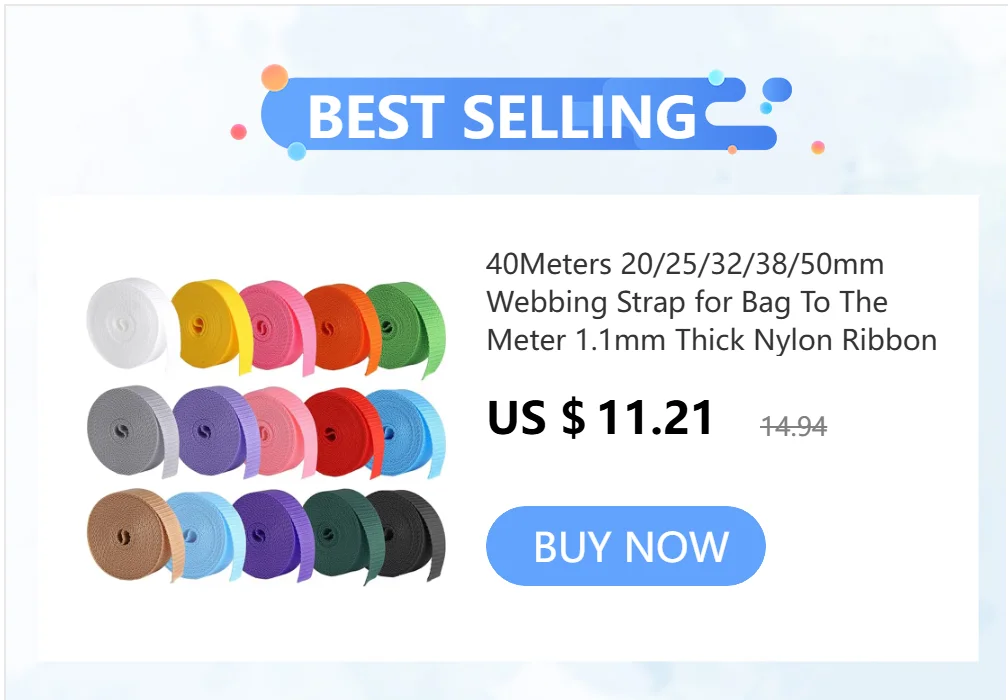 20 Meter 20/25/32/38/50 mm Nylon-Gurtband, 1 mm dick, Taschenband, Sicherheitsgurt, Zierband, Nähmaterial, Kleidung, DIY-Zubehör – Detail 11