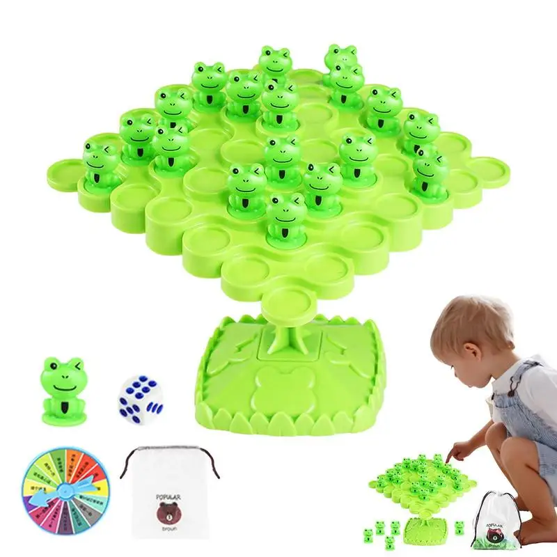 Balance Game Math Counting Tree Frog Game Educational Number Toy Interactive Balancing Toy For Preschool Boys & Girls Kids &