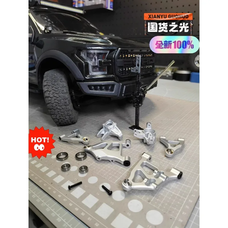 

Metal Suspension Arms & CNC Aluminum Axle Upgrades for KM Tank300 Independent Version& Raptor F150 1/8 RC Crawler