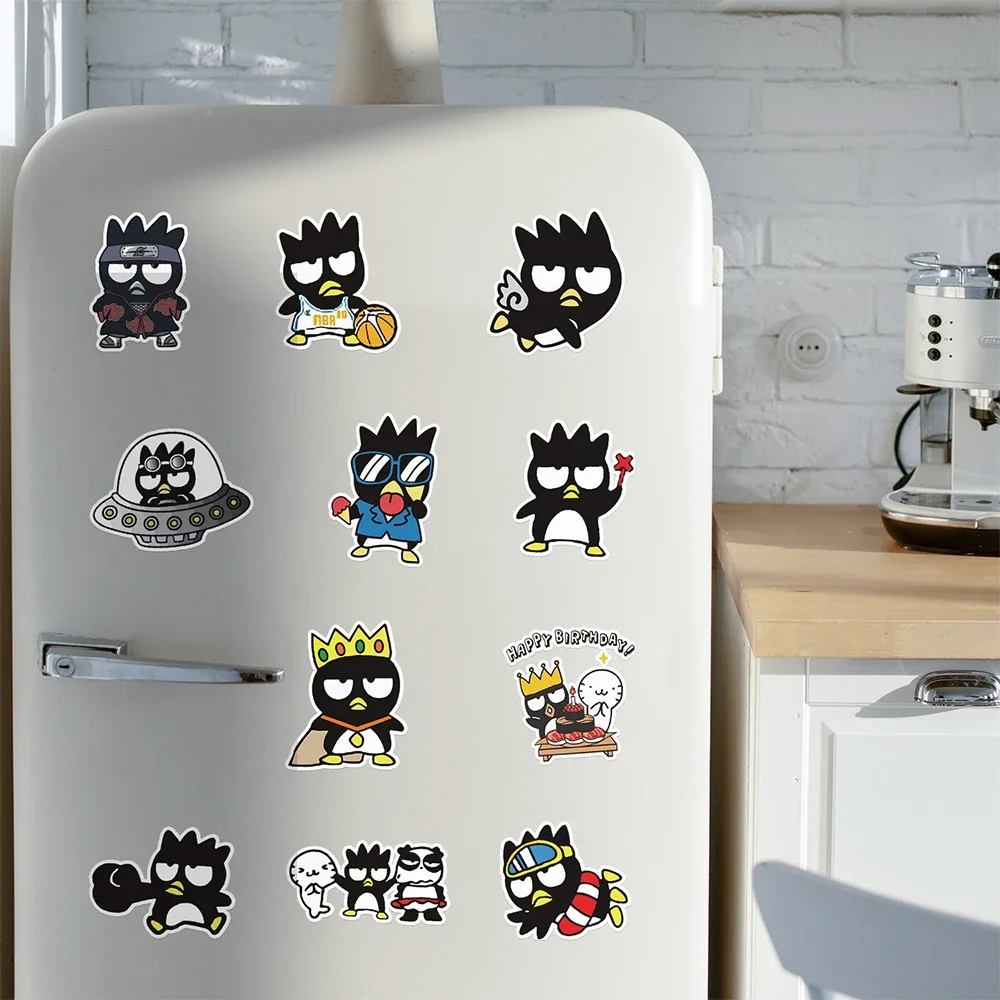 50PCS Anime Bad Badtz Maru Graffiti Stickers Cute Sanrio Decal Diary DIY Guitar Laptop Phone Suitcase Bike Decals Kids Toy Gift