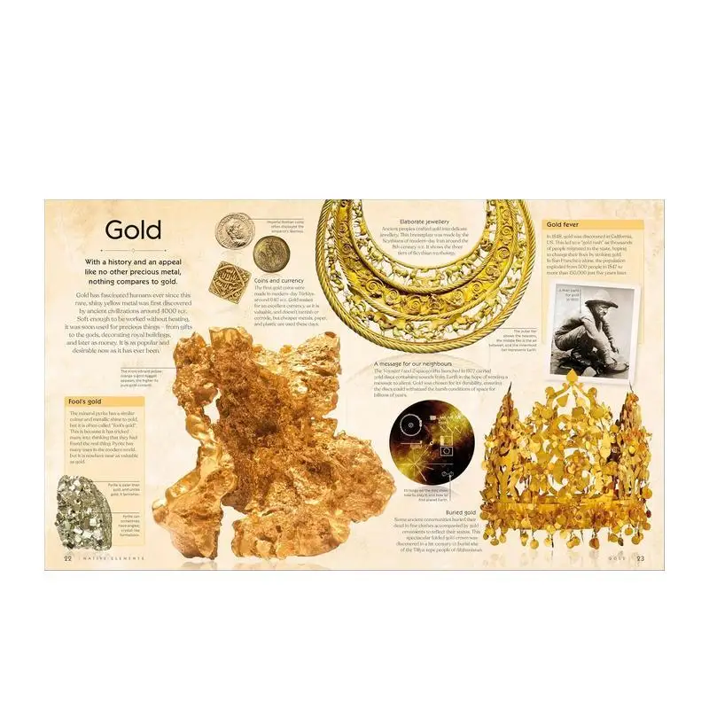 Treasures of the Earth :The Legend of Rocks, Minerals, Crystals and Gems English original children's picture book
