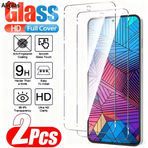 2Pcs High Clarity Tempered Glass Screen Protectors for Samsung galaxy S25 S24 Ultra S23 S22 S21 Plus S24 S25 FE S23 S21 FE Glass