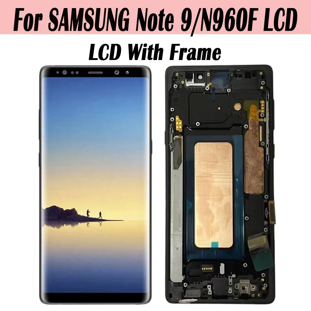 Super AMOLED Note9 LCD Touch Screen Digitizer Assembly for Samsung Note9 LCD N960 N960F N960U N960W Screen Pantalla Repair Parts