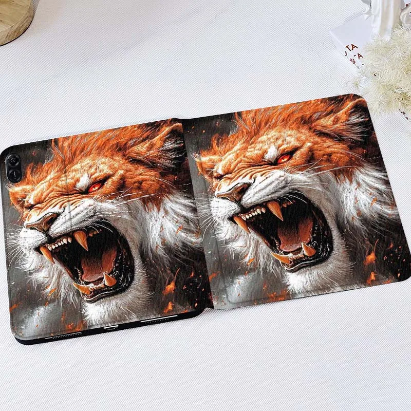 

Cartoon lion pattern For Huawei MatePad M5 T5 SE 11 Pro Honor Tab 5 V7 V8 X9 GT 10.1 10.8 Inch Tablet Case