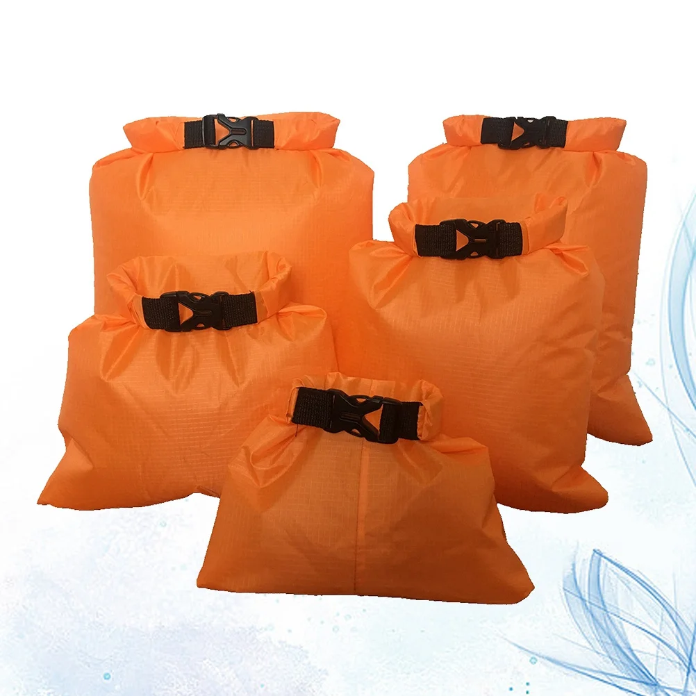 5Pcs Drifting Waterproof Bag Waterproof Dry Bags Set S M L Xl Xxl Sizes PU Coated Roll- for Kayaking Camping Boating