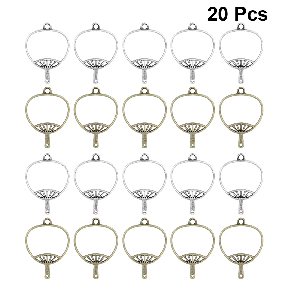 

20pcs Retro Alloy Pendants Diy Pendant Frame For Jewelry Making Craft Supply Necklace Bracelet Earrings Keychain Resin Art