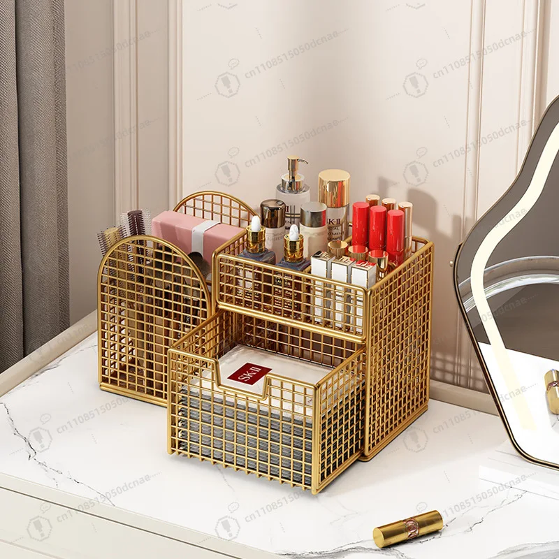 

Настольный ящик для хранения косметики Premium Sense Grid, отделочный ящик, комод, товары для ухода за кожей, полка для умывальника с щеткой