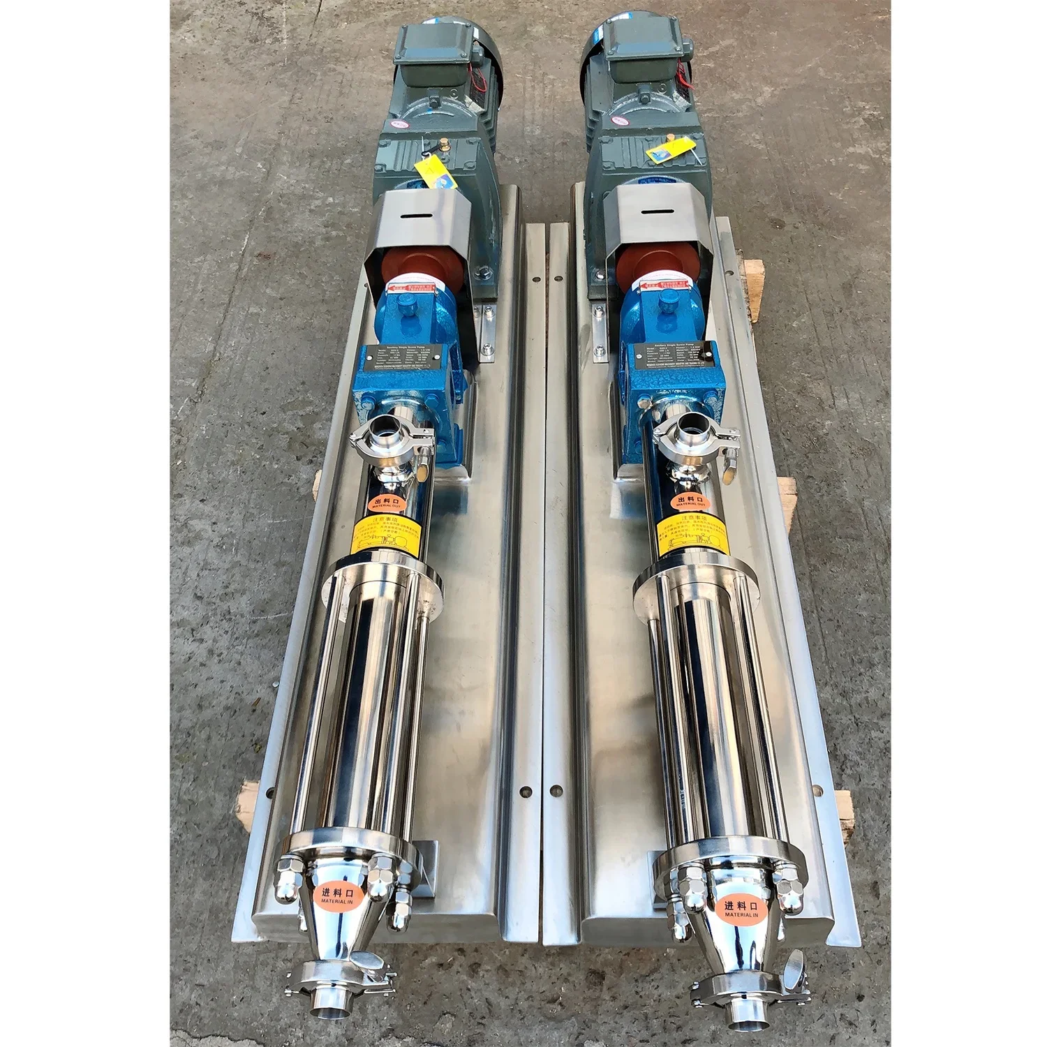 

Stainless Steel SS304 SS316L Sanitary Food Grade Two-stage Double Stage Single Screw Pump