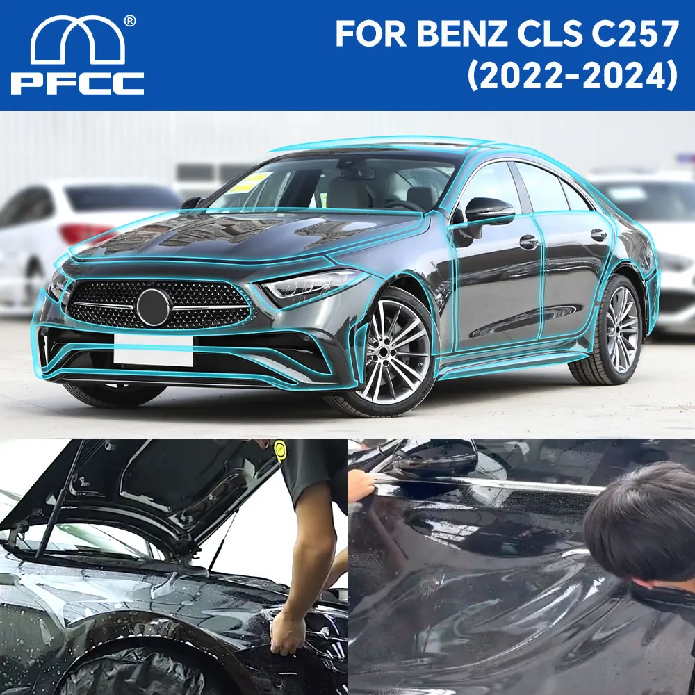 

PPF for Mercedes Benz CLS C257 2022-2024 TPU Invisible Car Paint Protection Film Clear Kit Anti-Scratch Transparent Accessories