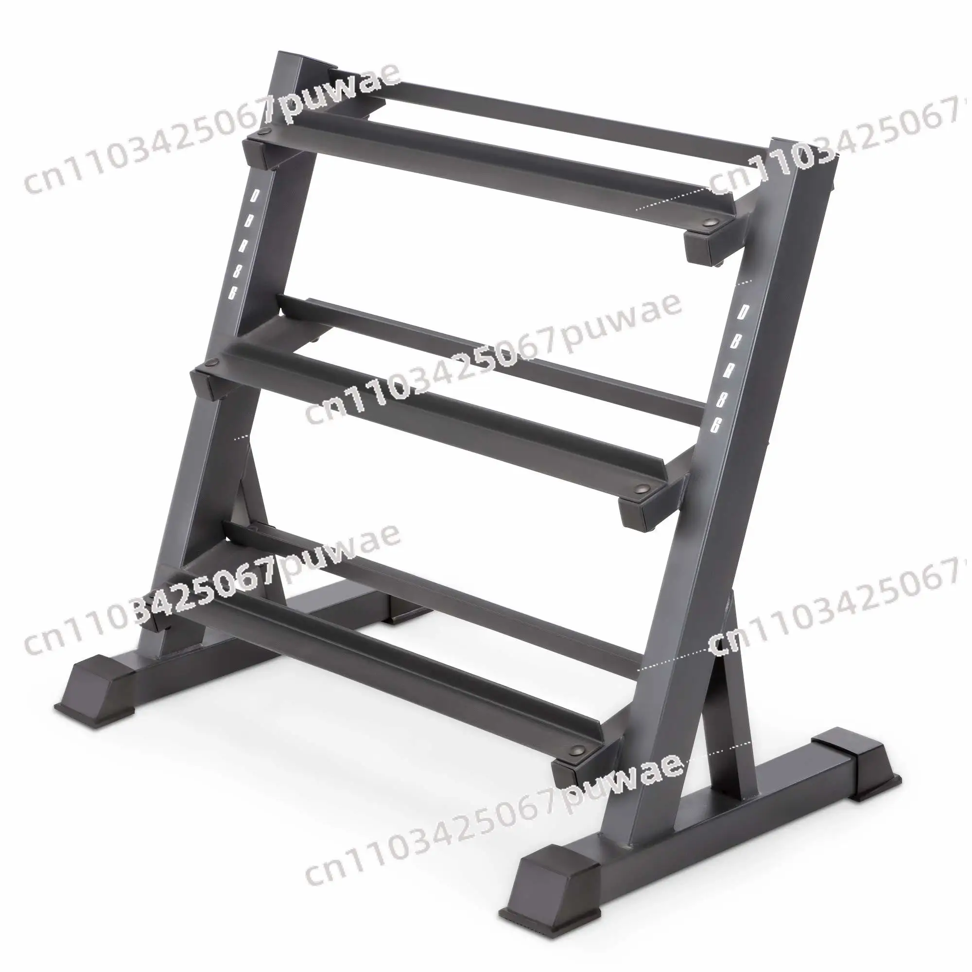 3-Tier Dumbbell Storage Rack Compact Sturdy Design Efficient Gym Equipment Organizer for Home Gym