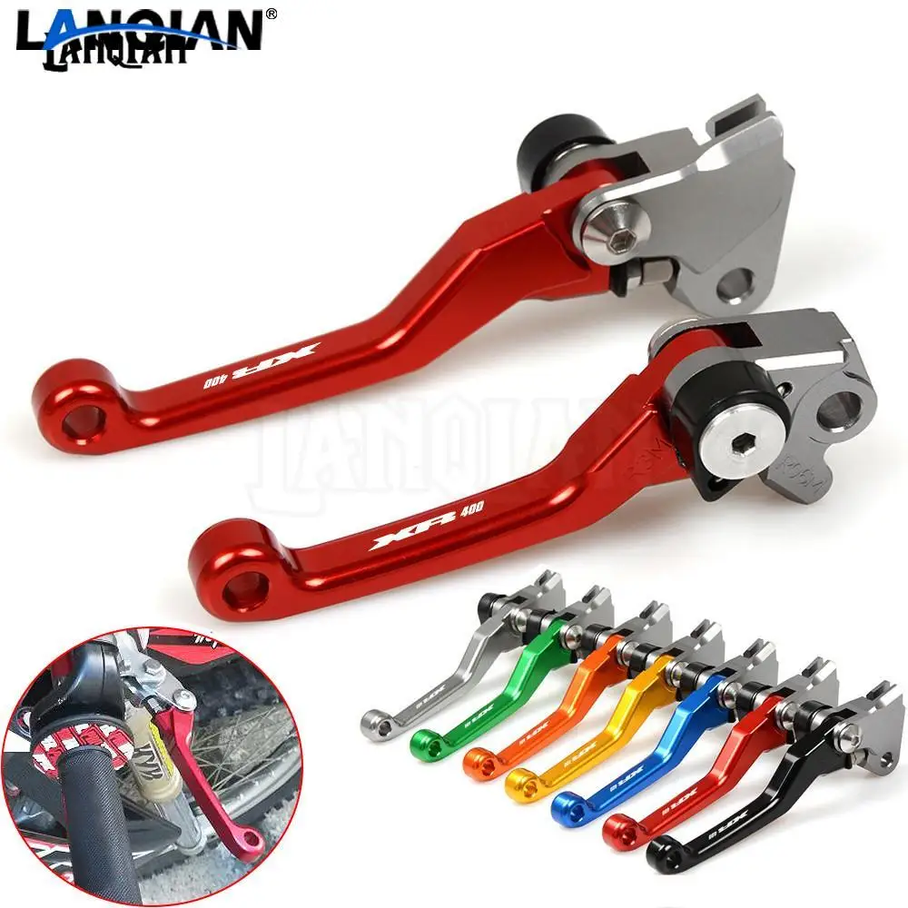 CNC Laser Printing Motorcycle Dirt bike Pivot Brake Clutch Levers For Honda XR400/MOTARD 2005-2008 Motocross Accessories XR 400