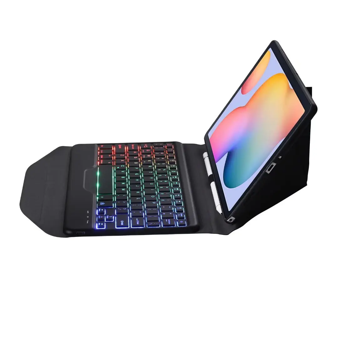 

Wireless Backlit Keyboard Cover for Samsung Galaxy Tab A8 10.5 X200 SM-X205 Case A7 10.4 T500 S6 Lite 10.4 P610 Magnetic Shell