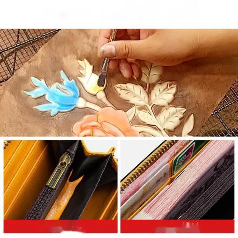 MOTAORA Vintage Genuine Leather Women's Long Wallet | RFID Protected Zipper Purse with Card Holders & Phone Pocket