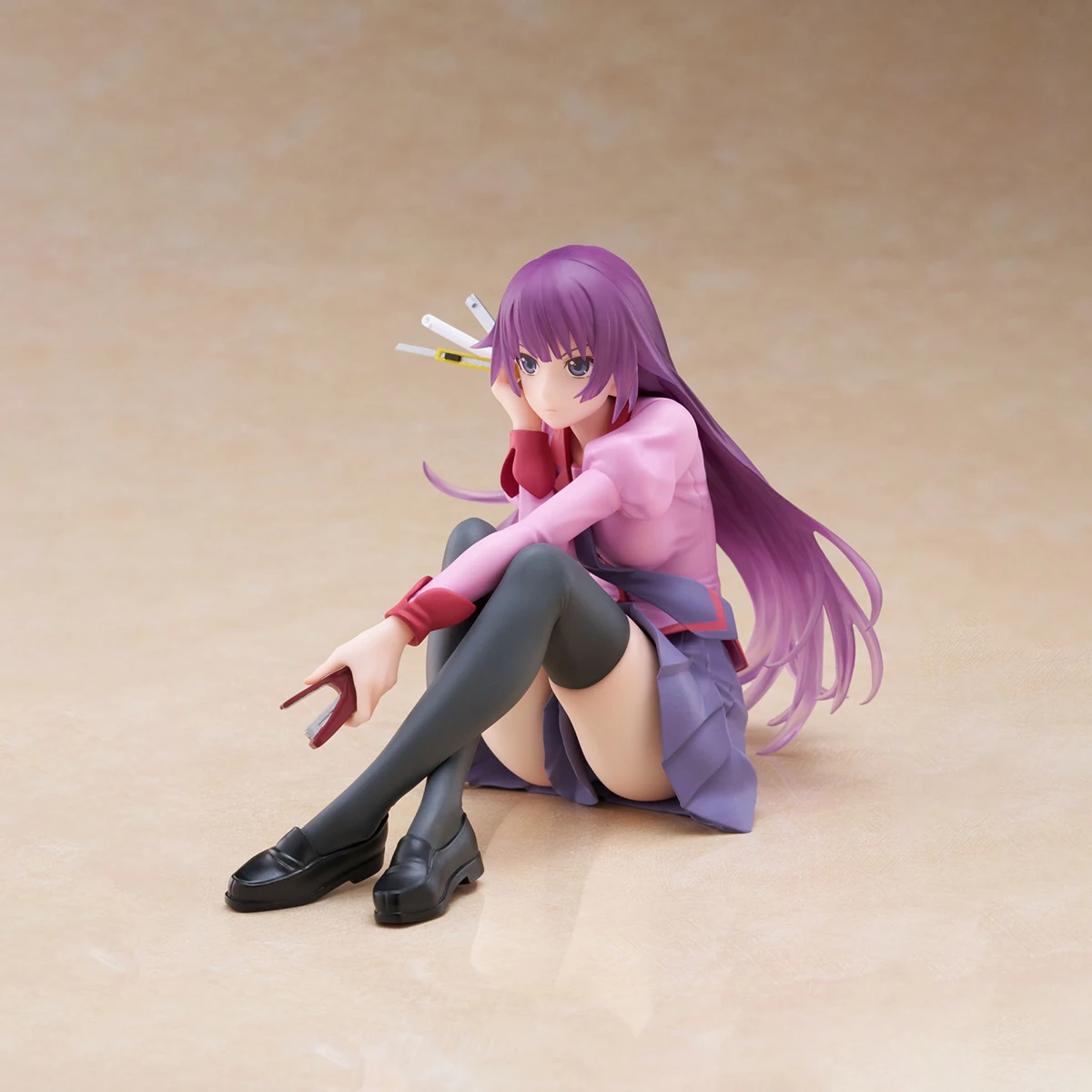 

In Stock Original TAiTO Prepainted Desktop Cute Monogatari Series Senjougahara Hitagi Anime Figure Garage Kit Collection Series