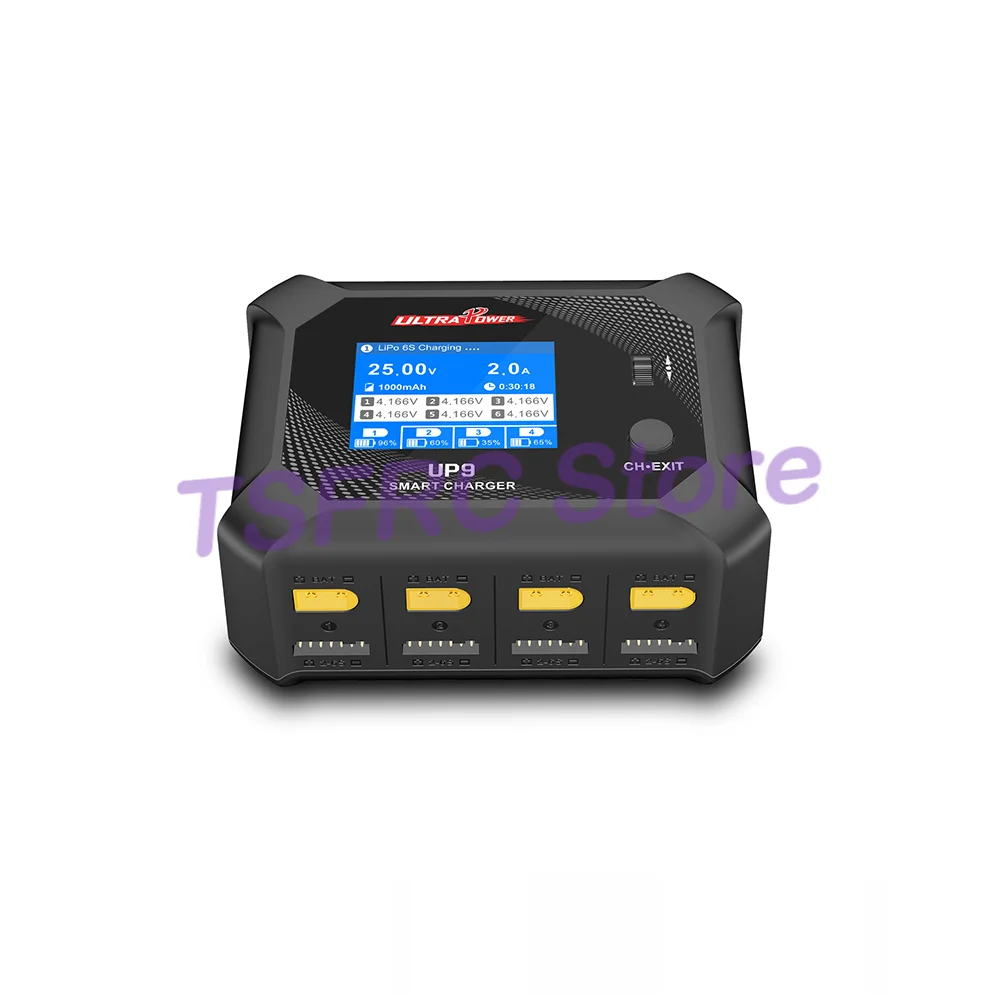 Chargeur de batterie Ultra Power UP9 200W AC100-240V DC11.0-18.0V 4 canaux 2S/4S/6S LiHv/LiPo/LiFe/Lilon/NiMH/NiCd/Pb2V-24V
