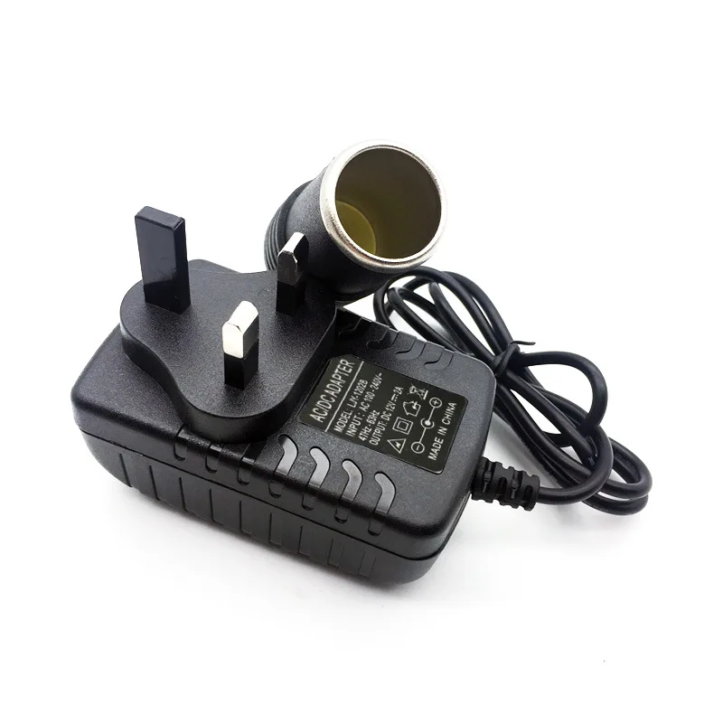 Car Cigarette Lighter Adapte 220V to 12V 2A DC Power Converter Charger Transformer Cigar Lit Lighter Plug Socket Electronic Jack