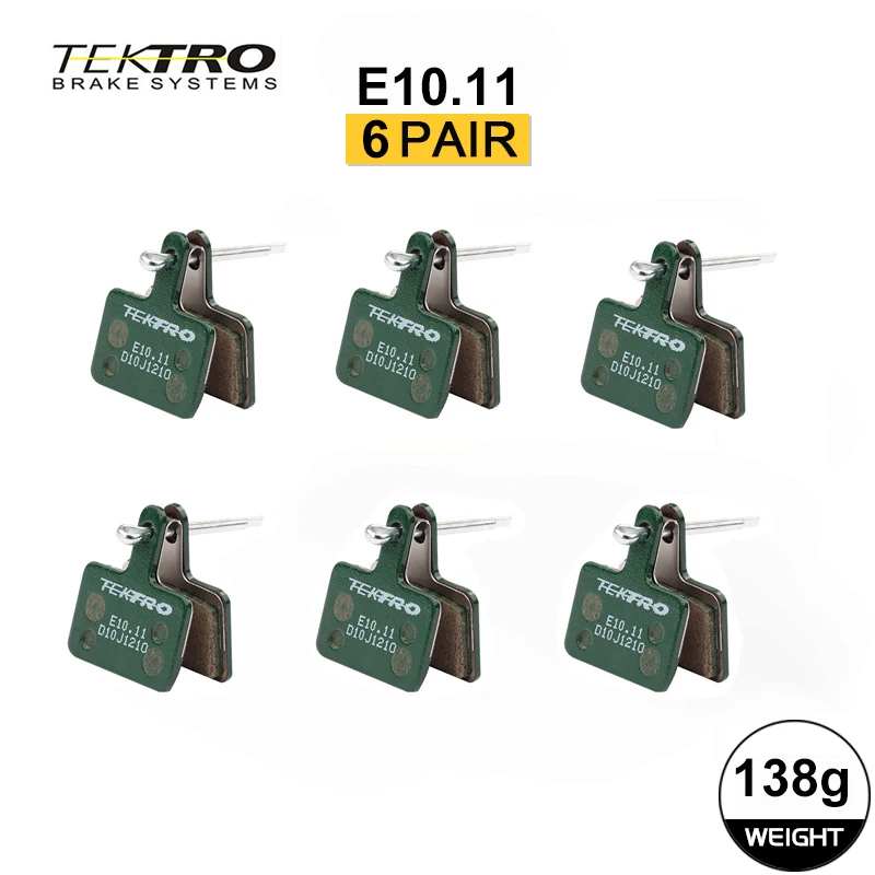 TEKTRO E10.11 MTB/Road Disc Brake Pads Resin-Metal 2mm Universal, Compatible with Shimano M355/M395/495 & Tektro HD-M520/E350 image 3