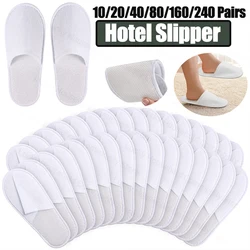 20/40/80/160/240Pairs Hotel Slippers Disposable Wedding Guest Slippers Household Bulk Slipper Non-Slip Spa Slippers Wholesale