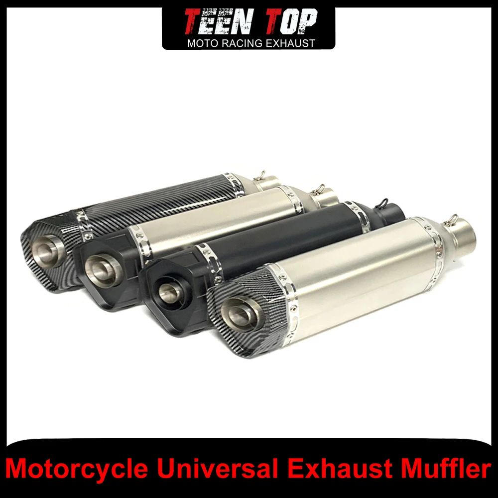 

Универсальный глушитель выхлопной системы 51 мм из нержавеющей стали Ninja 250 CB400 Ninja250 MT09 Z800 DB Killer Moto локоть