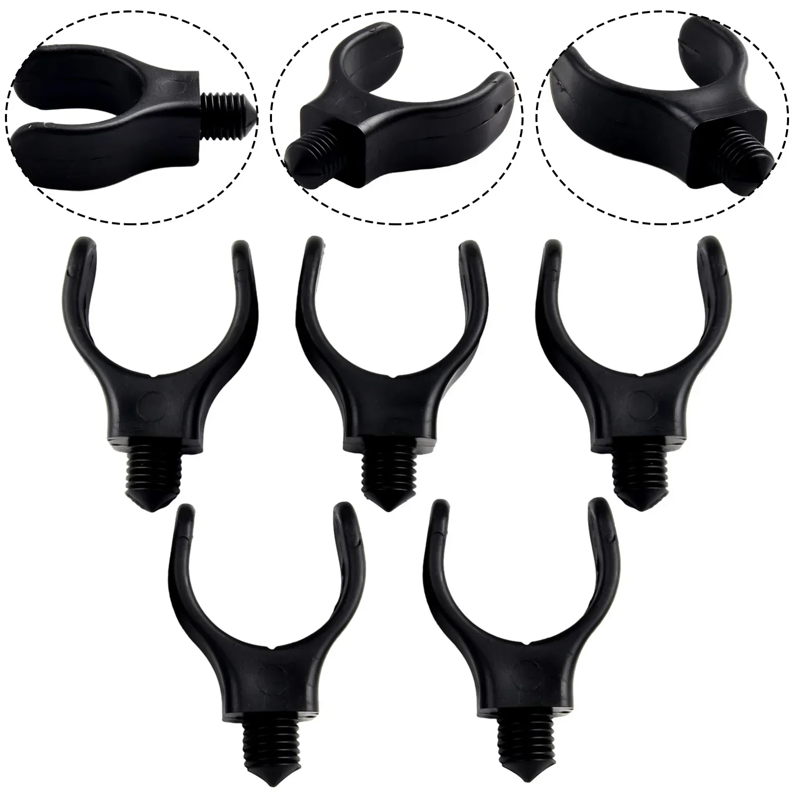 Reliable Carp Fishing Rod Holder Rest Gripper Easy To Use And Install Suitable For Various Fishing Rods 5pcs Pack