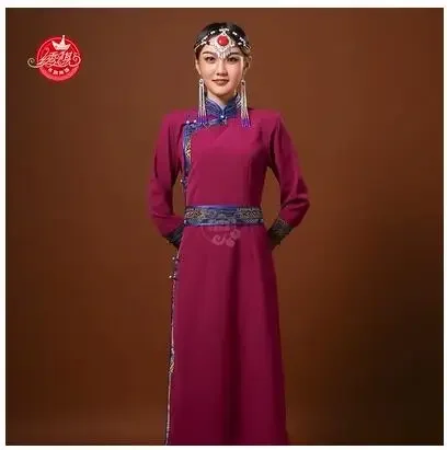 رداء نسائي منغولي حديث محسّن لخريف 2023 بأكمام طويلة #5